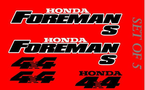 Honda Foreman S Tank and Fender Decal Set