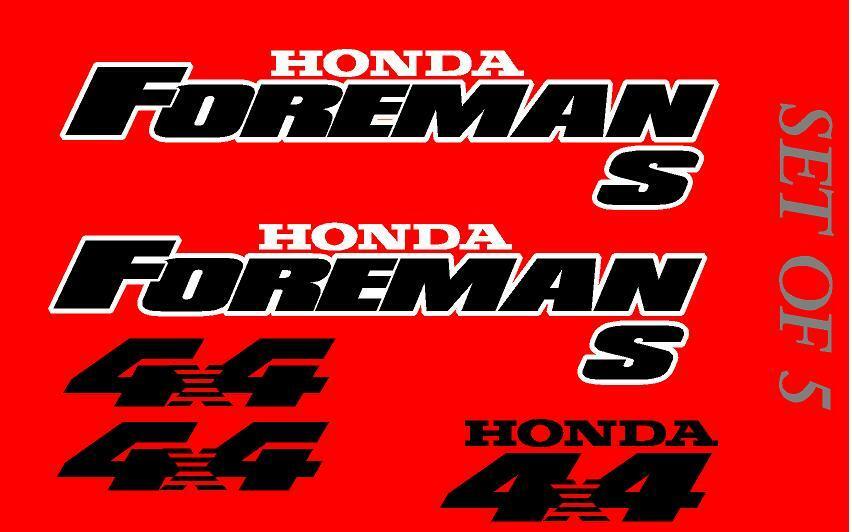 Honda Foreman S Tank and Fender Decal Set