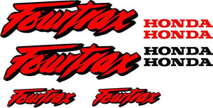 Honda Fourtrax Gas Tank Decal set stickers moto hrc Set of 8