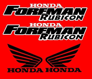 Honda Foreman 500 Trx500 Rubicon Stickers Decal Emblem Kit Of 4 2002