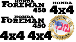 Honda Foreman 450 4x4 5pc Decal/Graphics Set Fourtrax HRC