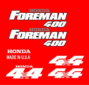 Honda Foreman 400 Trx400 Stickers Decal Emblem Kit Of 7 1996-2006